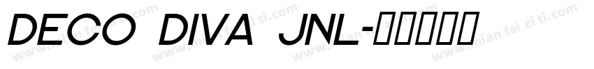 Deco Diva JNL字体转换